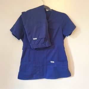 Navy Grey's Anatomy scrub set small